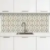 Floraal - Patroon - Kleurrijk keuken achterwand 2 middel 871 -3d
