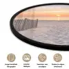 Zonsondergang - Strand - Zand Fotolijst rond zonder passe partout klein -closeup_NL