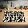 Geometrisch - Figuren - Zwart Inductie beschermer vinyl 3mm klein 276 -sfeer5