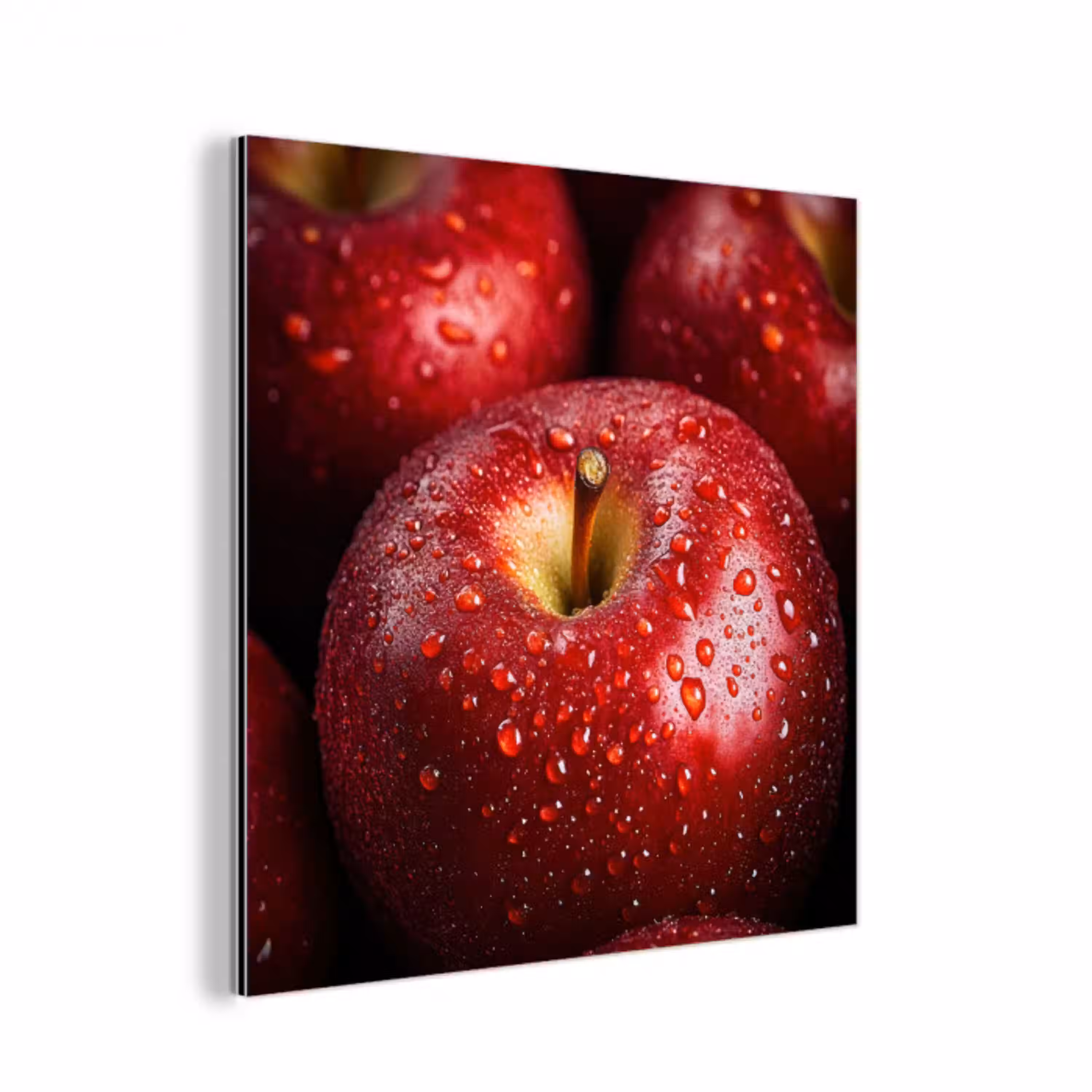 Rood - Appels - Fruit aluminium wit klein -3d