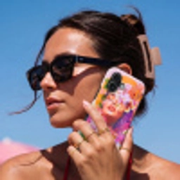Vrouw - Abstract - Cirkel - Bloemen Toughcase MagSafe Apple iPhone 17 klein -Sfeer2V