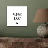 Spreuken - Kleine baas - Quotes aluminium wit klein -sfeer2