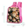 Apenstreken Kinderrugzak - Roze middel -productfoto_formaten