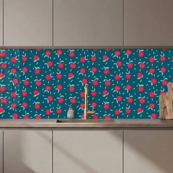 Blauwgroen - Appels - Vruchten keuken achterwand 2 middel 871 zz_3dshopping