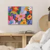 Kleurrijk - Bloemen - Abstract - Stippen PET vilt klein -sfeer3