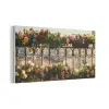 Bloemen - Hek - Stadszicht - Zomer PET vilt middel -3d