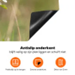 Putter - Bloesem - Lente - Natuur - Kleurrijk Inductie beschermer vinyl 3mm klein -zzzzzzz-td-onderkant