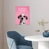 Hartjes - Hond - Valentijn - Roze poster papier klein -sfeer3
