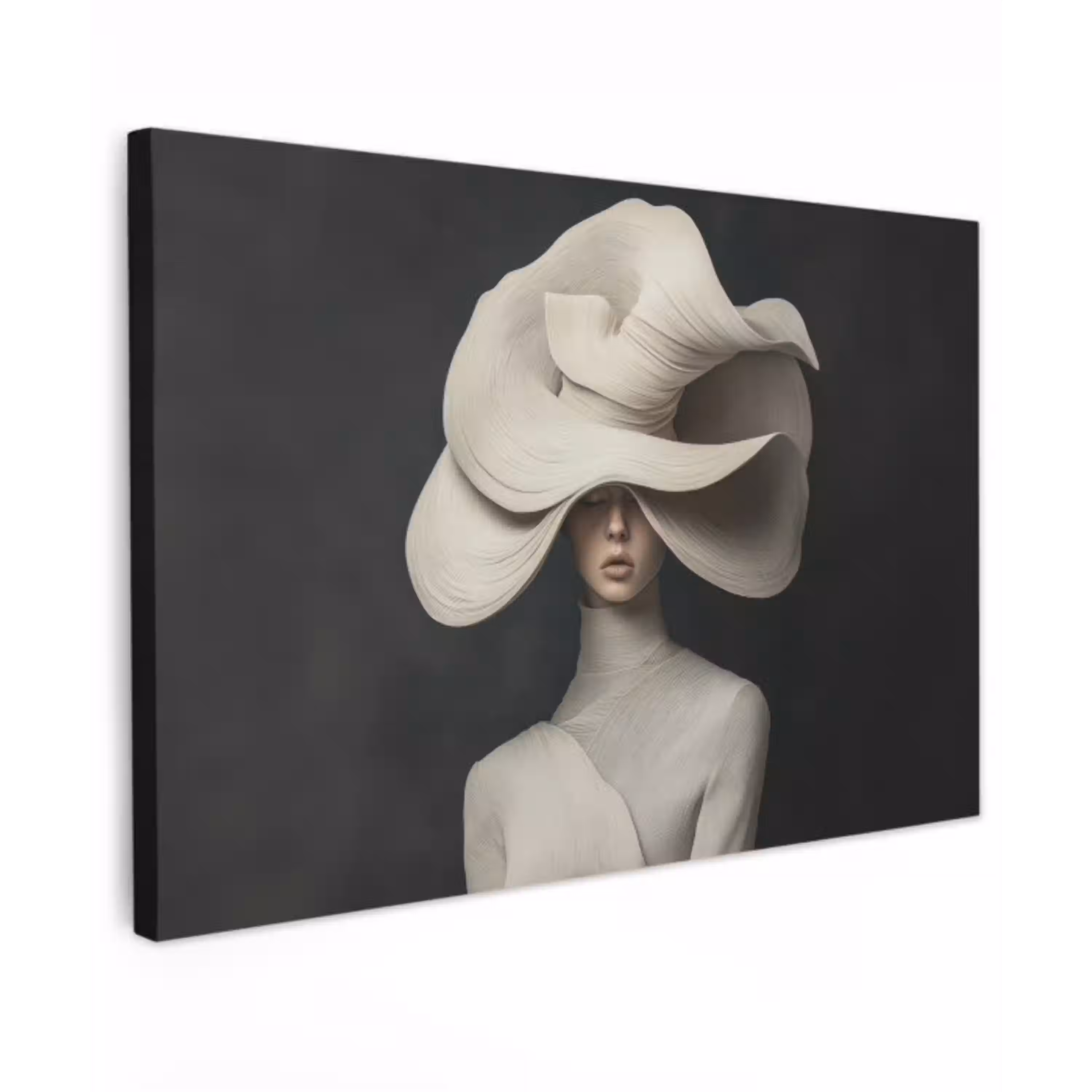 Modern - Vrouw - Hoed canvas 2cm klein -z3d