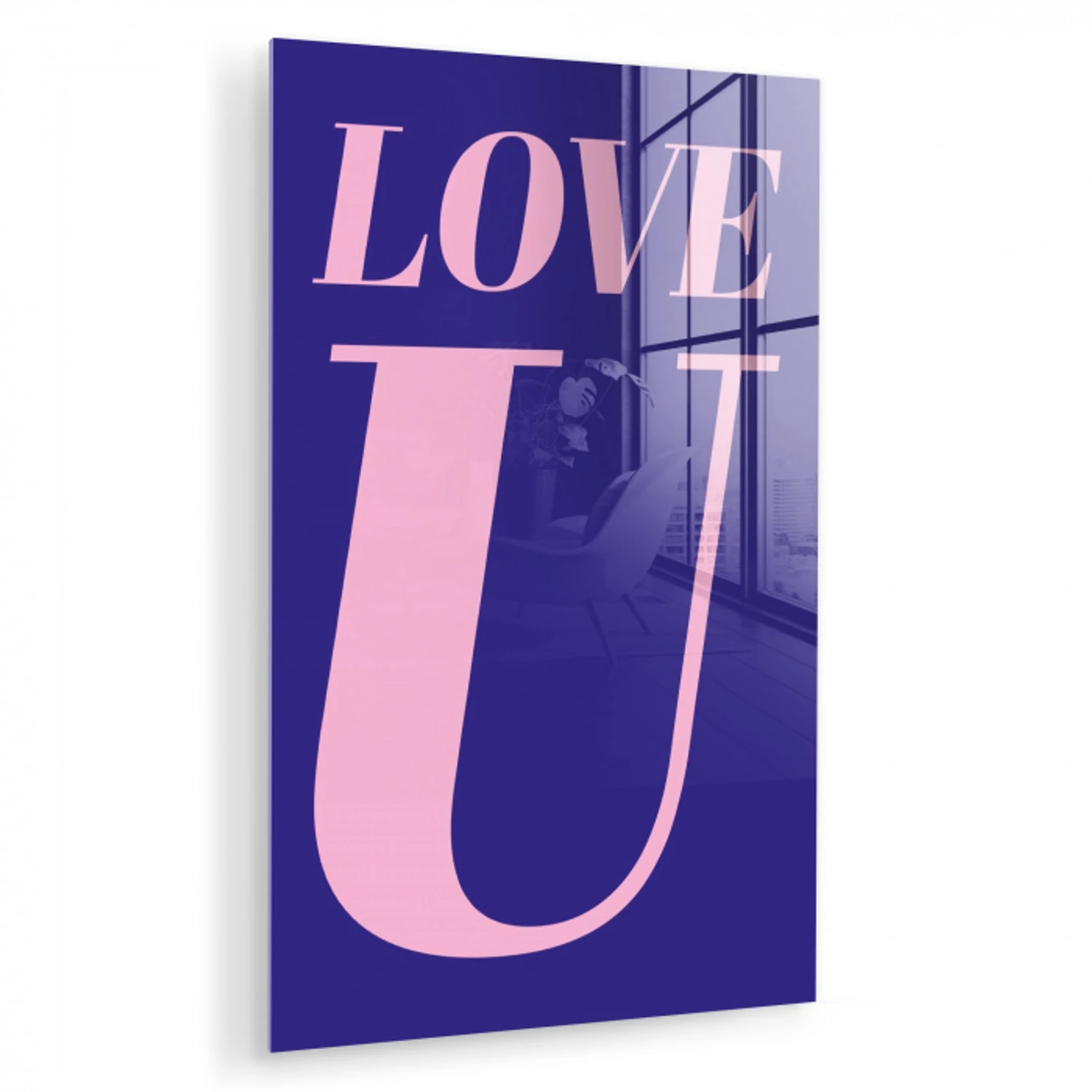 Love - Blauw - Valentijn plexiglas 5mm klein -zzzproduct_nieuw