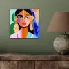 Portret - Vrouw - Modern aluminium wit klein -sfeer2