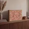 Klassiek - Botanisch - Roze Light Box met batterij (Wandlamp) middel 907 -sfeer2