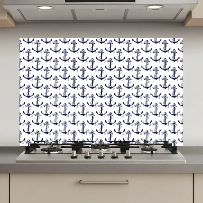 Oceaan - Anker - Blauw - Wit keuken achterwand spatscherm klein 900 -3d_website