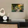 Pad - Bloemen - Park poster papier klein -sfeer1