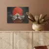 Krijger - Rode trappen - Zon - Berg PET vilt klein -sfeer4
