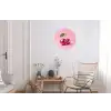 Disco - Kersen - Roze Wandcirkel aluminium klein -woonkamer