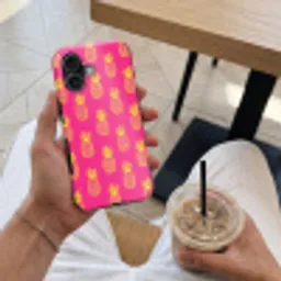 Ananas - Trendy - Roze Toughcase MagSafe Apple iPhone 17 klein 1017 -Sfeer1M