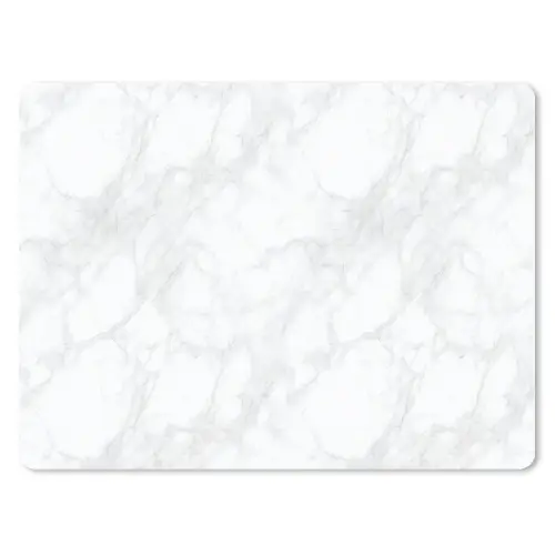 Minimalistisch - Wit - Grijze aders muismat rubber klein 262 -3d