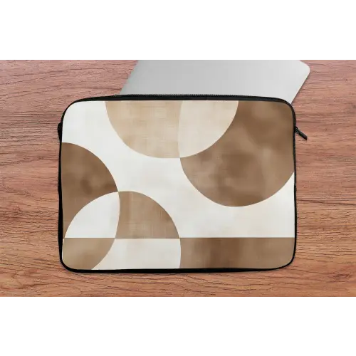 Snijdende cirkels - Overlappende vlakken laptophoes neopreen klein -tafel