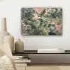 Compositie van bladeren - Groen - Roze canvas 2cm klein -sfeer6
