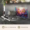 Bloemen - Botanisch - Kunst - Roze - Natuur keuken achterwand spatscherm klein -usp_NL