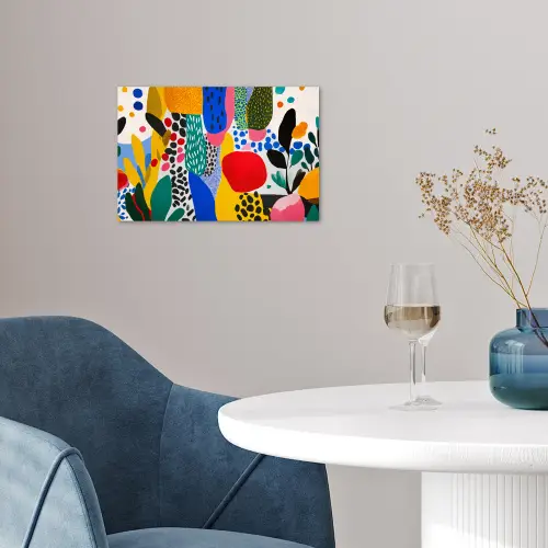 Stippen - Vormen - Modern - Kleuren poster papier klein -sfeer3