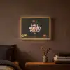 Liefde - Modern - Bloemen Light Box met batterij (Wandlamp) middel -sfeer4