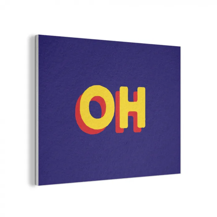 Blauw - Geel - OH - Schaduw PET vilt klein -3d