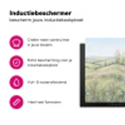 Bloemen veld - Bloemen - Groen Inductie beschermer vinyl 3mm klein -wsfeer2_website