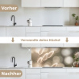 Hazestaartgras - Wit - Zonlicht keuken achterwand 2 middel -voor-na_DE