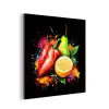 Paprika - Peer - Citroen - Graffiti - Verf - Abstract aluminium wit klein -3d