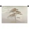 Boom - Oosterse stijl - Landschap Wandkleed katoen klein -zz3d