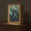 Groen - Bladeren - Glad - Nerven Light Box met kabel (Tafellamp) klein -z3d_website