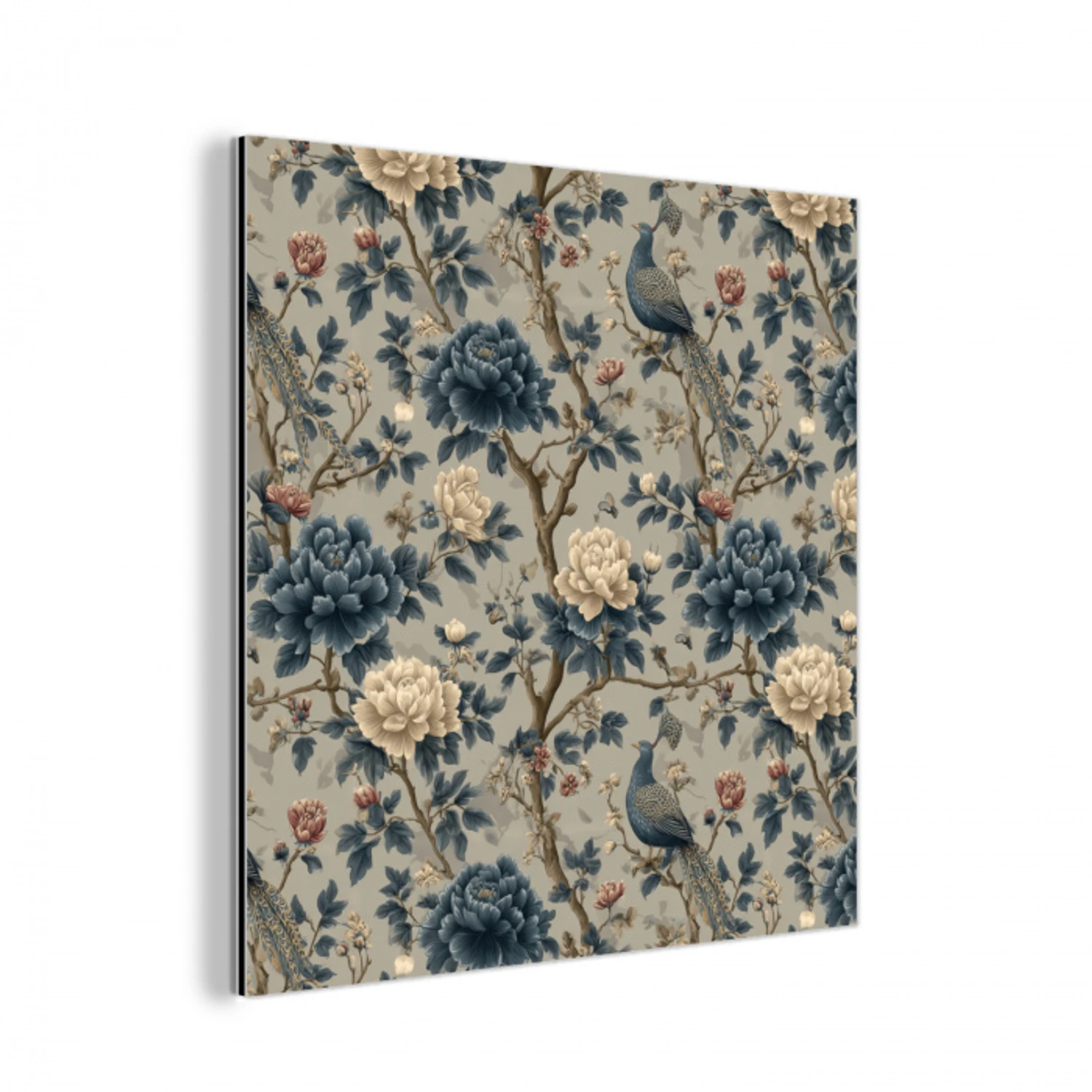 Pauw - Bloemen - Blauw aluminium wit klein 46 -3d
