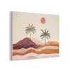 Palmbomen - Abstract - Zon - Heuvels PET vilt klein -3d