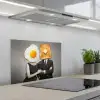 Ontbijt - Koppel - Ei - Brood keuken achterwand spatscherm klein -3d_schuin