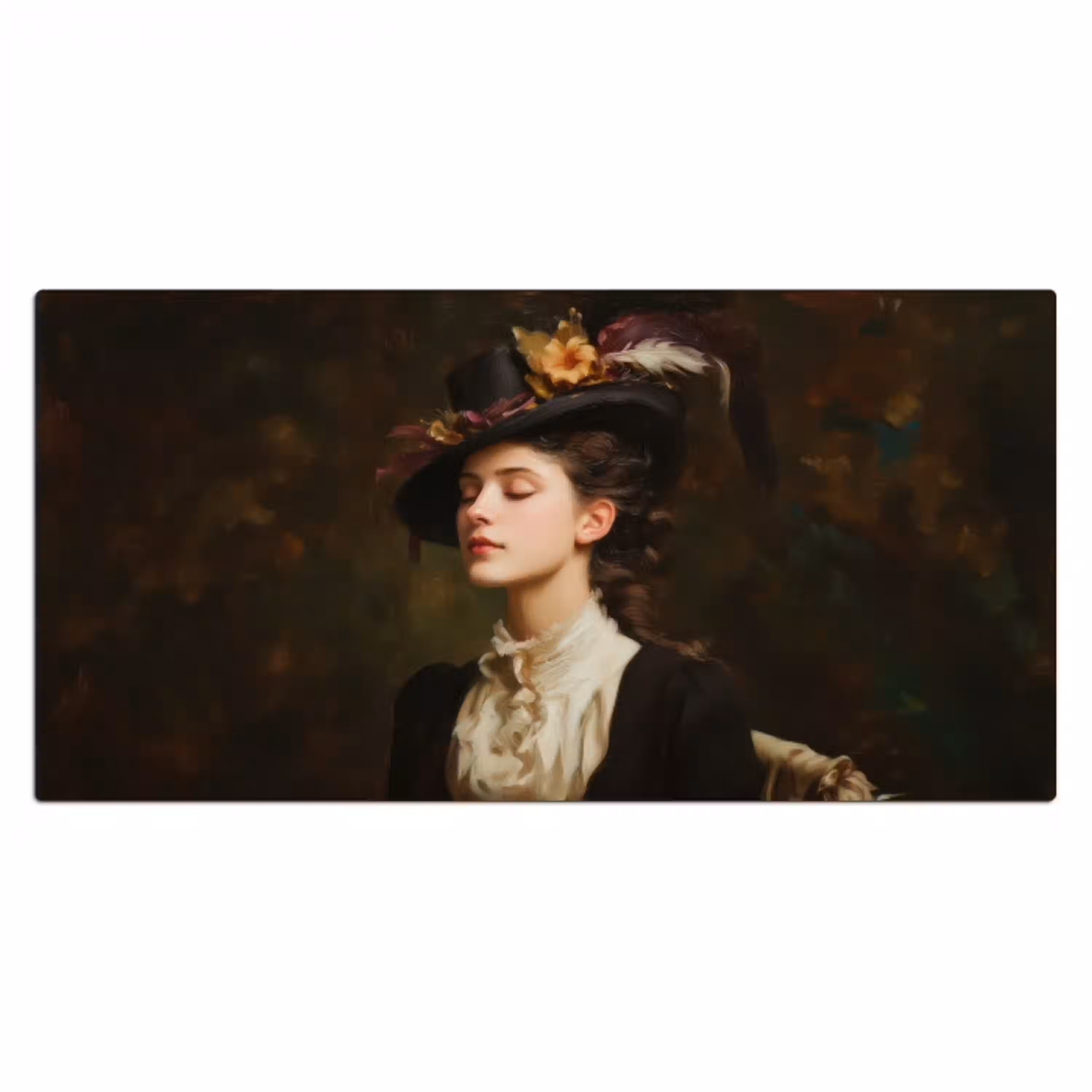 Vrouw - Victoriaans - Portret Muismat XXL klein -3d_leeg