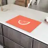 Watermeloen - Lijnen - Koraalrood Inductie beschermer vinyl 3mm klein -sfeer8