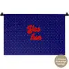 Yes fun - Rood - Blauw - Stippen Wandkleed katoen klein -t3d_DE