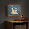 Sterren - Olifant - Maan - Wolken Light Box met batterij (Wandlamp kind) middel -sfeer5_kind