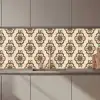 Retro - Bloemen - Design keuken achterwand 2 middel 871 zz_3dshopping