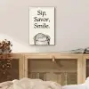 Tekst - Glas - Getekend - Citroen aluminium wit klein -sfeer3