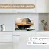 Abstract - Goud - Brons - Groen - Vormen - Modern keuken achterwand spatscherm klein -sfeer4_FR