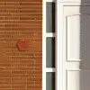 Roestbruin met stippen - Klassiek Naambord Hexagon klein -sfeer3-hexagon-XS