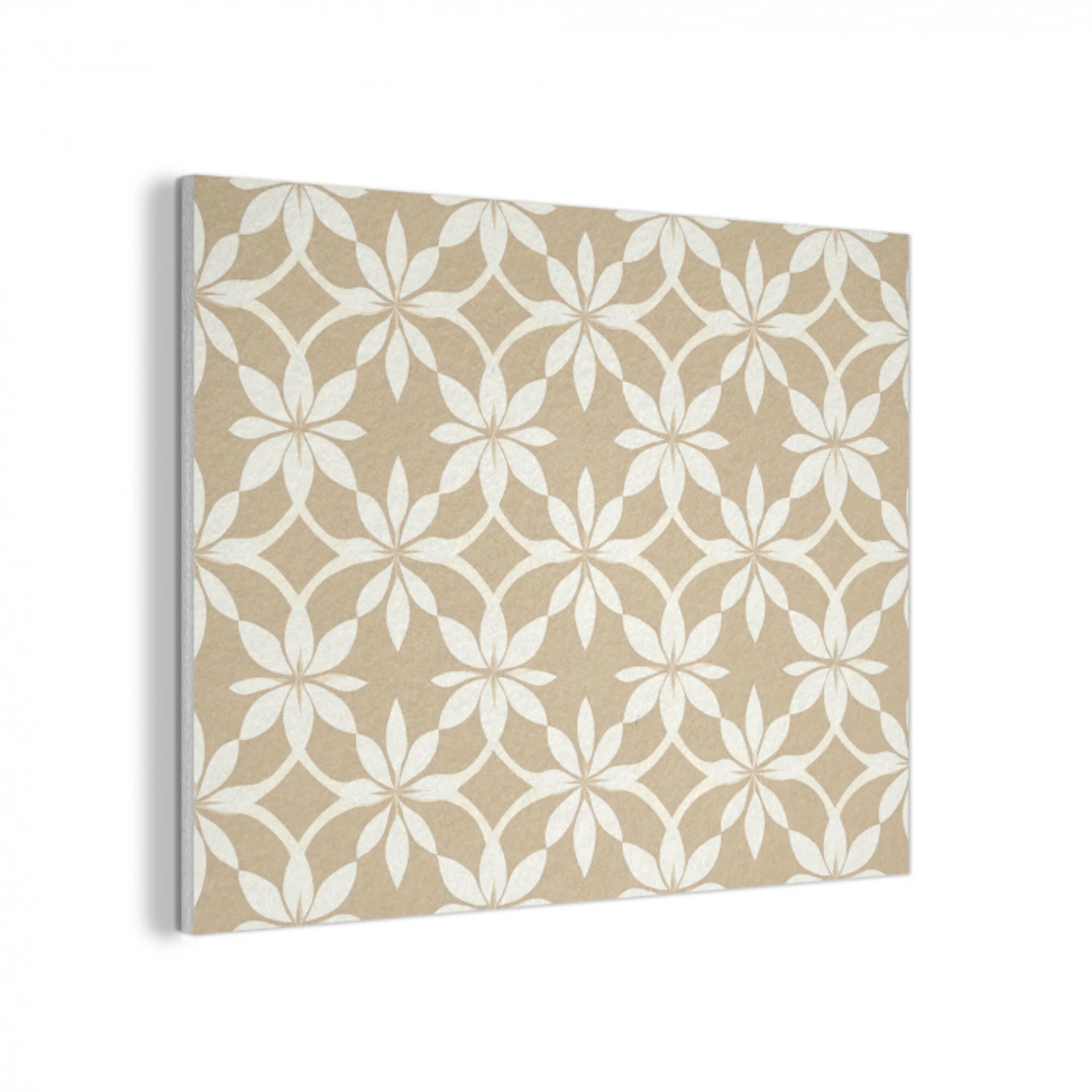 Bloemen - Patroon - Beige PET vilt klein 837 -3d