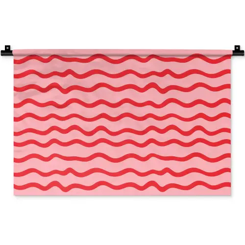 Speels - Patroon - Rood Wandkleed katoen klein 269 -zz3d