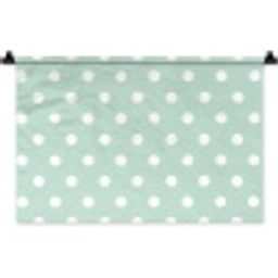 Klassiek - Polka - Groen Wandkleed katoen klein 269 -zz3d