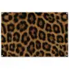 Pantervacht - Realistisch - Bruin tuinposter los doek groot -3d