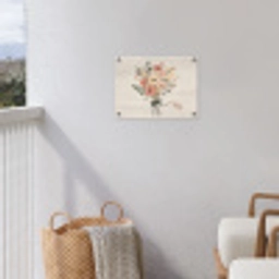 Bloemen - Quote - Beige - Lint tuinposter los doek klein -sfeer8