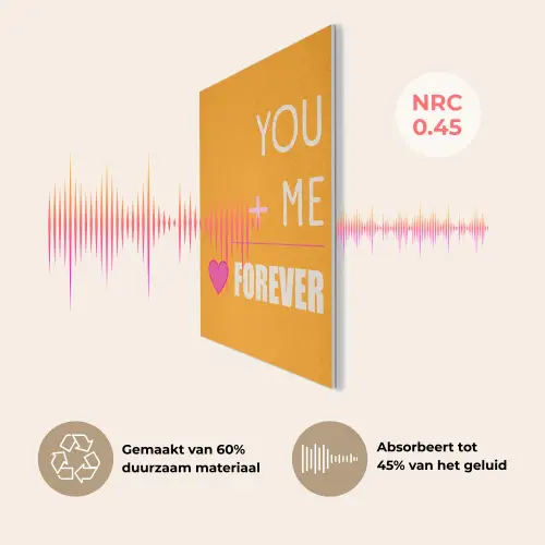 Oranje - Love - Valentijn PET vilt klein -USP_NL